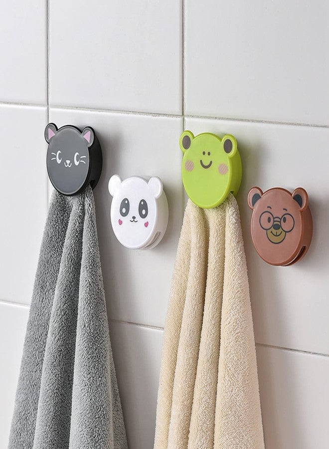 Leeonz 2 Pieces Kitchen Towel Hooks, Premium Round Adhesive Towel Holder Wall Mount Hook Dish Towel Holder for Bathroom, Kitchen and Home, No Drilling Required (Color May Vary) - Image 4